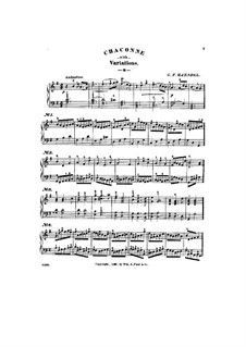 Chaconne mit Variationen: Version I by Georg Friedrich Händel