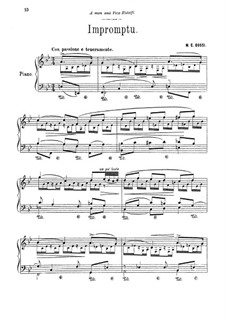 Ausgewählte Stücke für Klavier: Impromptu by Marco Enrico Bossi