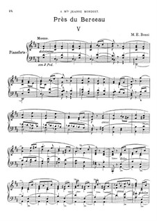 Ausgewählte Stücke für Klavier: Près du Berceau by Marco Enrico Bossi