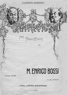 Ausgewählte Stücke für Klavier: Satire Musicali by Marco Enrico Bossi