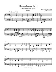 Abide with Me: Für Klavier by William Henry Monk