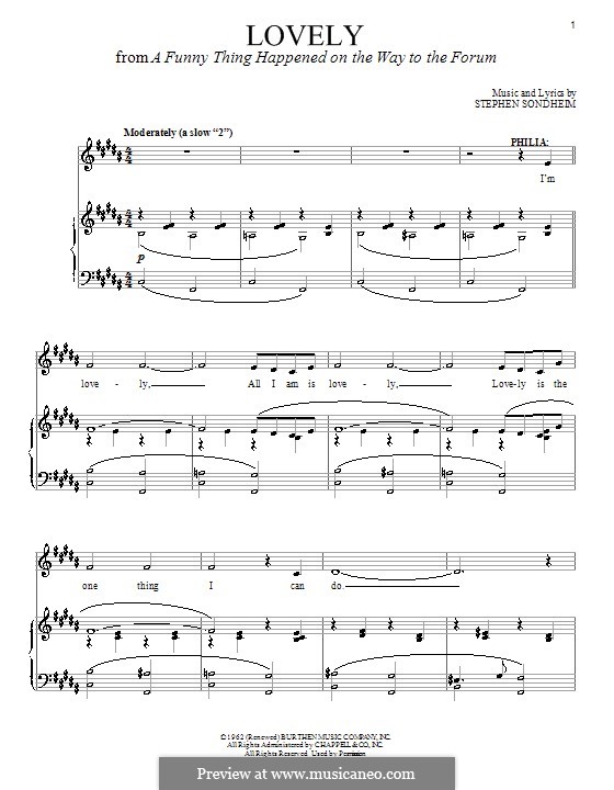 Lovely: Für Stimme und Klavier by Stephen Sondheim