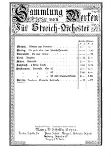 Bonheur. Gavotte-Serenade: Für Streichquartett by Henri Hartog
