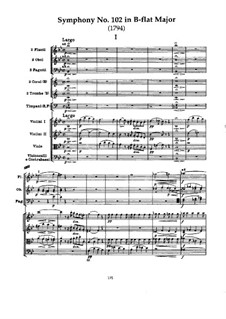 Sinfonie Nr.102 in B-Dur, Hob.I/102: Teil I by Joseph Haydn