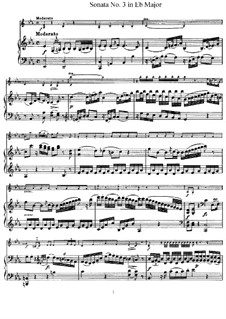 Sonate Nr.3 in Es-Dur: Partitur, Solostimme by Joseph Haydn