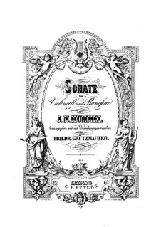 Sonate für Cello und Klavier in A-Dur, Op.104: Partitur by Johann Nepomuk Hummel