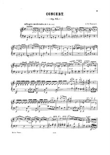 Konzert für Klavier und Orchester in a-Moll, Op.85: Solostimme by Johann Nepomuk Hummel