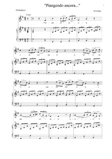 Romanzen und Lieder: Piangendo ancora rinascer suole (Italian text) by Michail Glinka