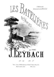 Les Batelières de Naples. Barcarolle, Op.92: Les Batelières de Naples. Barcarolle by Joseph Leybach