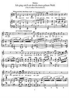 Des Knaben Wunderhorn: Ich ging mit Lust by Gustav Mahler