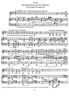 Des Knaben Wunderhorn: Zu Strassburg auf der Schanz by Gustav Mahler