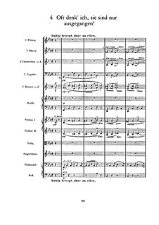 Kindertotenlieder: Nr.4 Oft denk’ ich, sie sind nur ausgegangen by Gustav Mahler