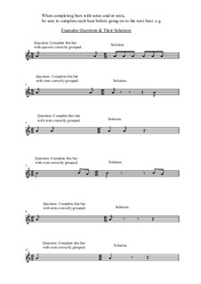 Rules For Completing Bars In 6/8 Time: Rules For Completing Bars In 6/8 Time by Yvonne Johnson