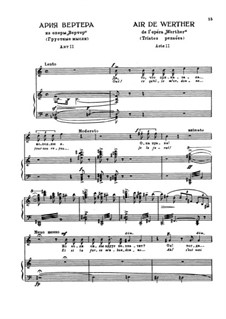 Werther: Lorsque l'enfant revient d'un voyage by Jules Massenet