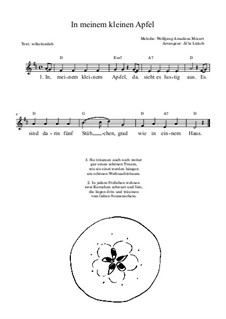 In meinem kleinen Apfel: In meinem kleinen Apfel by Wolfgang Amadeus Mozart