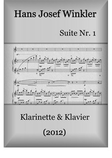 Suite Nr.1 mit vier Tänzen: Duo mit Klarinette by Hans Josef Winkler