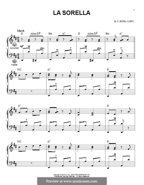 La Sorella: Für Akkordeon by Charles Borel-Clerc