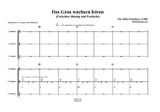 Das Gras wachsen hören (Zwischen Ahnung und Verdacht): Das Gras wachsen hören (Zwischen Ahnung und Verdacht) by Tilo Mueller-Heidelberg