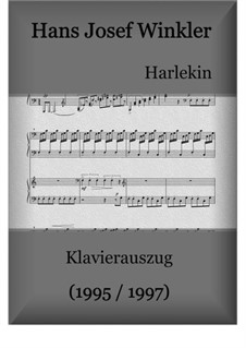 Harlekin für Klavier und Orchester: Klavierauszug by Hans Josef Winkler