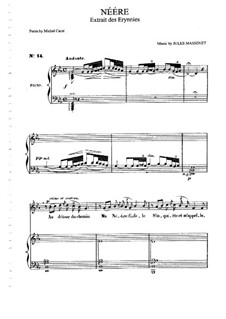 Néére: Für Mittelstimme und Klavier by Jules Massenet