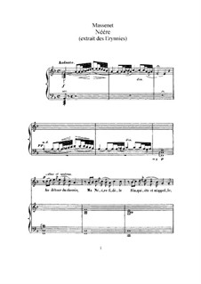 Néére: Für hohe Stimme und Klavier by Jules Massenet