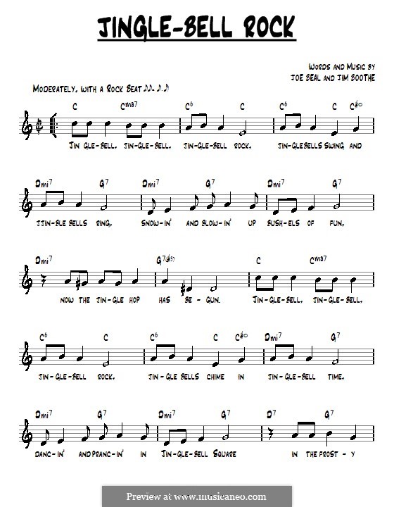 Jingle Bell Rock von J. Boothe, J. Beal Noten auf MusicaNeo