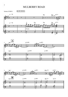 Mulberry Road: Für Altsaxsophon und Klavier by Settimo Zoren
