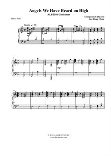 Angels We Have Heard on High: Für Klavier, AMSM77 by Unknown (works before 1850)