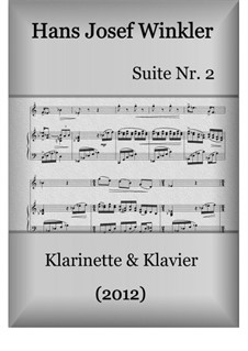 Suite Nr.2 mit drei Tänzen: Duo mit Klarinette by Hans Josef Winkler