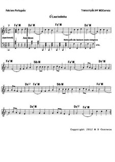 Ó Laurindinha: Partitura by folklore