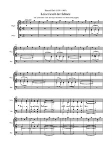 Leise rieselt der Schnee: Für Chor und Orgel by Eduard Ebel