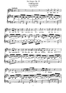 Sechs Lieder, Op.19a: Vollständiger Satz by Felix Mendelssohn-Bartholdy