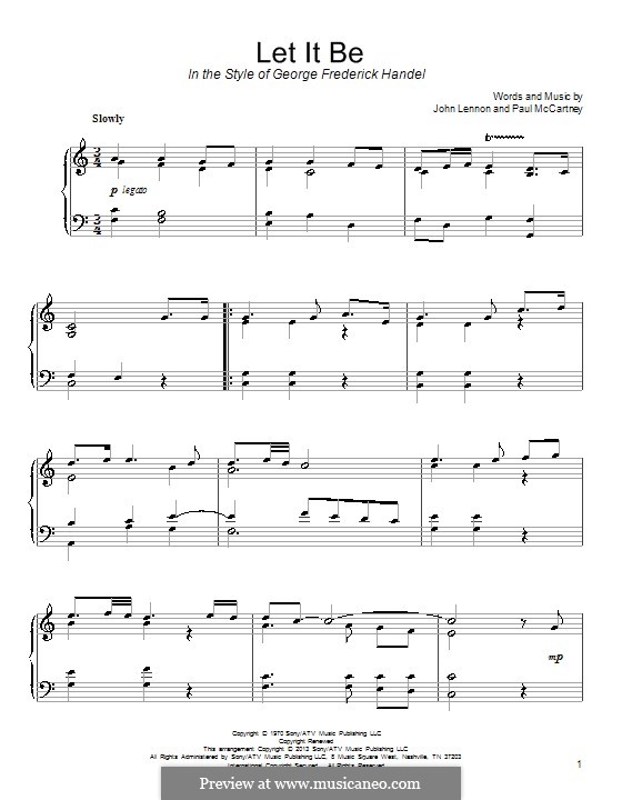 Piano version: Für einen Interpreten by John Lennon, Paul McCartney