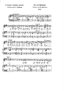 Die tote Nachtigall, S.291: Spätere Fassung by Franz Liszt