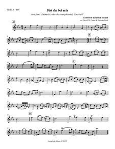 Bist du bei mir: Version für Streicher Quartette – Stimmen by Stöltzel Stöltzel