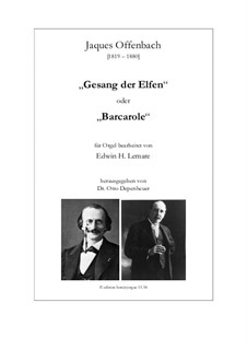 Barkarole: Version für Orgel by Jacques Offenbach