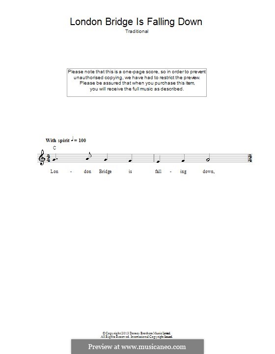 London Bridge: Text und Akkorde by folklore