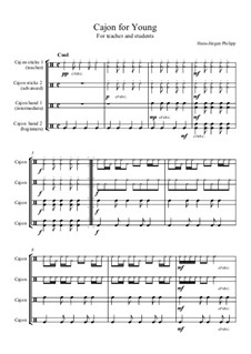 Cajon for Young: Partitur by Hans-Jürgen Philipp