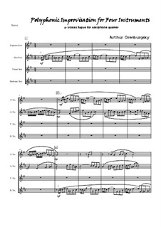 Polyphonic Improvisation for Four Instruments: Polyphonic Improvisation for Four Instruments by Arthur Orenburgsky