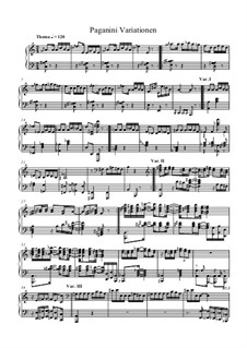 Paganini Variationen für Klavier: Paganini Variationen für Klavier by Tatsuya Tagawa
