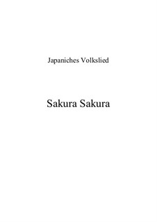 Sakura: For voice and piano (d-moll, E-f) by folklore