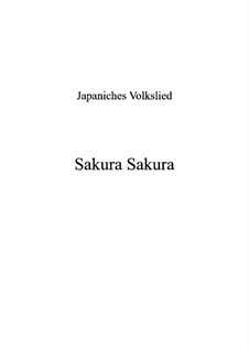 Sakura: For voice and piano (c-moll, D-es) by folklore