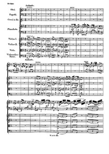 Konzert für Klavier und Orchester Nr.15 in B-Dur, K.450: Teil II by Wolfgang Amadeus Mozart