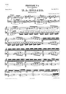 Fantasie für Klavier Nr.4 in c-Moll, K.475: Für einen Interpreten by Wolfgang Amadeus Mozart
