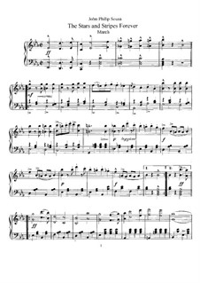 Stars and Stripes Forever : Für Klavier by John Philip Sousa