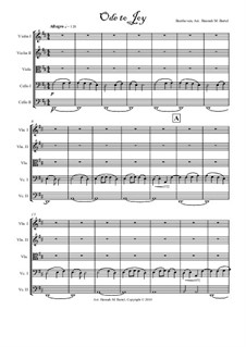 Ode an die Freude: Version for string quintet by Ludwig van Beethoven