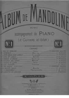 Ave Maria: For mandolin and piano by Luigi Luzzi
