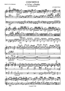 Konzert für Orgel und Orchester Nr.2 in a-Moll, BWV 593: Für Akkordeon (oder Bajan) by Johann Sebastian Bach