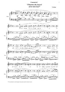Finestra che lucevi: Für Stimme und Klavier (F minor) by Vincenzo Bellini