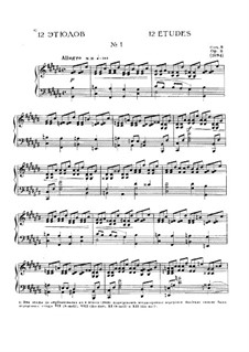 Zwölf Etüden, Op.8: Vollständiger Satz by Alexander Skrjabin